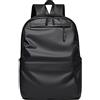 PORRASSO Zaino Uomo Daypack Fit 14 Pollici Laptop Zainetto Impermeabile Pelle Sintetica Zaini per Università Viaggio Uso Quotidiano Nero