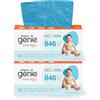 Diaper Genie - Cartucce di ricarica originali Easy Roll, confezione da 2, 2 confezioni da 18 sacchetti compatibili con i pannolini Diaper Genie Platinum - Bastano per 10 mesi