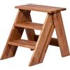 dobar 29022FSCe - Sgabello in legno di quercia robusto e di alta qualità, pieghevole, per la raccolta, la casa, il bagno, 42 x 54 x 45 cm, in legno di quercia FSC, oliato