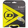 DUNLOP 624838 Corda da Tennis S-Gut Black, 12 m, Set 125 mm, 1 Pezzo