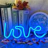 UExnkj-Y Insegne Love al Neon,Insegna al Neon Del Cuore Decorazione Murale al Neon Per Matrimoni, Feste, Soggiorni, Casa, Bar, Hotel Luci al Neon a Led Alimentate a Batteria o USB