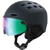 Head Radar Photo, casco da sci con visiera, grigio scuro