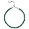 Brosway Bracciale Donna, Bracciale Tennis in Acciaio e Cubic Zirconia con Simbolo Quadrifoglio | Collezione Desideri - BEI060
