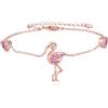 ONEFINITY Flamingo Elefante Gatto Cavallo Pinguino Colibrì Bracciale Per Donna Argento Sterling 925 Bracciale Gioielli Regalo, 7+2 Zoll, Argento sterling, Zirconia cubica