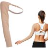 Agatige Manicotto di compressione post mastectomia, braccio elastico anti gonfiore supporto con tracolla per le donne prevenire linfedema braccio (# 3)