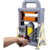 Victool Rosin Presse 5 tonnellate, 600 W, pressa a caldo idraulica, macchina di estrazione a doppio lato per colofonia, fiori secchi, estratti di piante da fiore, controller di precisione