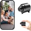 Generico Telecamera Mini 1080P WiFi Interno,Videocamera Sorveglianza Notturna con Rilevamento Movimento, 140° Grandangolo, Controllo Remoto App per Casa/Ufficio/Bambini
