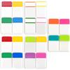 Bremorou 400 strisce adesive per indice, tabelle adesive, pennarelli, pennarelli, in plastica, per libri, postali, per lettura, per ufficio