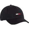 Tommy Jeans Tju Flag Cap Au0au00843, Cappello Unisex - Adulto, Nero (Black 660-910), Taglia unica