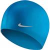 Nike Silicone Youth Cap Cuffia Azzurra Junior