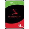 Seagate IronWolf 6TB, Unità disco interna, per NAS RAID, NAS, 3.5, SATA 6 GB/s, 7200 RPM, FFP, Data Rescue Service (ST6000VNZ06)