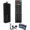 Romicta DVB-T2 Decoder Digitale Terrestre 2024, 1080P H265 HEVC, HD Collegamento HDMI USB Funzione PVR, LCN, Youtube,Tiktok, Invisibile TV Decoder, Telecomando 2 in 1 Infrarossi