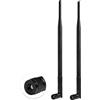 TREADALT-TEC Antenna 4G LTE 7dBi RP-SMA maschio (foro interno) antenna cellulare compatibile con router CPE wireless 4G LTE Hotspot Gateway cellulare Router IoT industriale Trail Camera Game Camera Outdoor