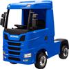 Camion Elettrico Per Bambini Scania 24V Porte Apribili-Blu