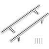 simarro Maniglie per mobili da cucina, 2 pezzi, maniglie da cucina, armadi, cassetti, maniglie per mobili, in acciaio inox spazzolato, maniglie per armadi (distanza tra i fori: 128 mm)