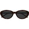 Saint Laurent Occhiali da Sole SL M154 002 Marrone Scuro/Grigio Donna 55/19/145