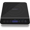 Aigostar BlueFire-piano cottura a induzione portatile con pannello a sfioramento. Piano cottura elettrico a induzione fino a 240 ℃ e 2000W