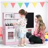 Aiyaplay Cucina giocattolo per bambini +3 anni 83,8X26,8X81 cm Rosa -