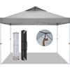 SANOPY Gazebo 3x3m Impermeabile Protezione UV invernale 50+ Gazebo popup pieghevole Tenda da festa regolabile in altezza per campeggio in giardino sulla spiaggia - Black