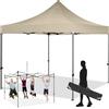 SANOPY Tenda da sole pieghevole per gazebo 3x3 m, impermeabile, senza parete laterale, tenda pop-up, protezione UV, 50+, regolabile a 3 altezze, parasole per feste
