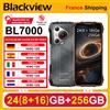 BLACKVIEW BL7000 5G Rugged AI Smartphone [senza spina UE] Android 15 24 (8 + 16) GB 256 GB 6,78'' 120 Hz 7500 mAh 33 W NFC Telefono cellulare - Arancione