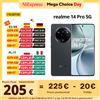 realme 【Marchio+】 realme 14 Pro 5G Smartphone Dimensity 7300 Chipset 6000mAh Batteria 50MP Sony OIS Fotocamera Display curvo 120Hz