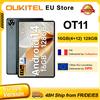 OUKITEL Tablet OUKITEL OT11 Display HD+ da 11 pollici 16 GB (4+12) RAM 128 GB ROM Android 14 8000 mAh Widevine L1, TÜV SÜD Dual SIM 4G Pad PC Porta auricolari da 3,5 mm - Grigio