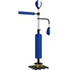 SPORTNOW Supporto per sacco, due Speedball, barra da boxe girevole, calciatore, altezza regolabile, Acciaio, 107 x 36 x 140-205 cm, Blu | Aosom Italy