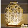 Vesta Lanterna Atena piccola trasparente e oro in cristallo acrilico Led Natural White 4.200°K / 24 volt - 12 W/Mt wireless