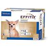 Effitix - Antiparassitari spot on per cani da 1,5-4 kg, 4 pipette