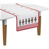 EASY LIFE Nutcracker Schiaccianoci Runner 140x45cm Set 2 Pezzi Tavola di Natale