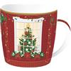 EASY LIFE Festive Avenue Tazza Caffè MUG Natalizia 350ml Porcellana