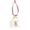 EASY LIFE Magie de Noel Addobbo Pallina di Natale Orsetto 7cm Porcellana
