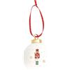 EASY LIFE Magie de Noel Addobbo Pallina di Natale Schiaccianoci 7cm Porcellana