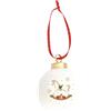 EASY LIFE Magie de Noel Addobbo Pallina di Natale Cavallo a Dondolo 7cm Porcellana