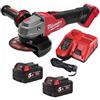 Milwaukee M18 FSAG125XB-502X Smerigliatrice angolare 125 mm con interruttore a slitta e freno M18 FUEL™4933478430