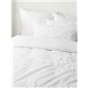 Westwing Collection Copripiumino in cotone percalle con motivo fiocco di neve trapuntato Vidal -