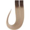Rapunzel of Sweden Premium Tape Extensions Straight / Classic Tape 4 cm / 8 pieces Dark Cool Blonde ColorMelt C2.2/10.5 40 cm Extension per capelli 18 g