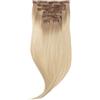 Rapunzel of Sweden Classic Clip-ins Straight / Medium Volume / 7 pieces Cool Platinum Blonde Balayage B7.3/10.10 50 cm Extension per capelli 110 g