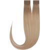 Rapunzel of Sweden Premium Tape Extensions Straight / Classic Tape 4 cm / 8 pieces Champagne Blonde Balayage B5.3/8.0 40 cm Extension per capelli 18 g