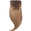 Rapunzel of Sweden Classic Clip-ins Straight / Medium Volume / 7 pieces Natural Brown ColorMelt C2.2/5.1 50 cm Extension per capelli 110 g