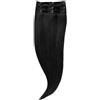 Rapunzel of Sweden Classic Clip-ins Straight / Light Volume / 3 pieces 1.0 Black 40 cm Extension per capelli 52.5 g