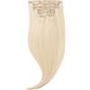 Rapunzel of Sweden Classic Clip-ins Straight / Medium Volume / 7 pieces 10.8 Light Blonde 50 cm Extension per capelli 110 g