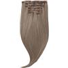 Rapunzel of Sweden Classic Clip-ins Straight / Medium Volume / 7 pieces 2.6 Dark Ash Brown 40 cm Extension per capelli 100 g
