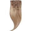 Rapunzel of Sweden Classic Clip-ins Straight / Medium Volume / 7 pieces Champagne Blonde Balayage B5.3/8.0 60 cm Extension per capelli 120 g