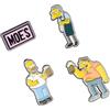 Grupo Erik The Simpsons Set 4 Spille Smaltate | Spillette in Scatola Regalo