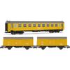 ARNOLD Hn4456 Renfe, Set da 3 Unità, 'Tren Taller Granada', Tipo 5000 2 X Carri J2, Livrea Gialla, Episodio V Materiale Rotabile, Carrozze
