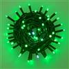 IXTRIMA Catena Luminosa LED, catenaria 10 Metri da esterno, 100 Luci, IP65 Impermeabile e Prolungabile con Effetto Flash, per Natale, Negozi, Balcone (luce verde - flash, Cavo verde)