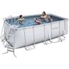 Bestway Piscina Fuori Terra Rettangolare Power Steel 412x201x122Cm