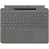 Microsoft Tastiera Surface Pro Keyboard con Slim Pen Platino